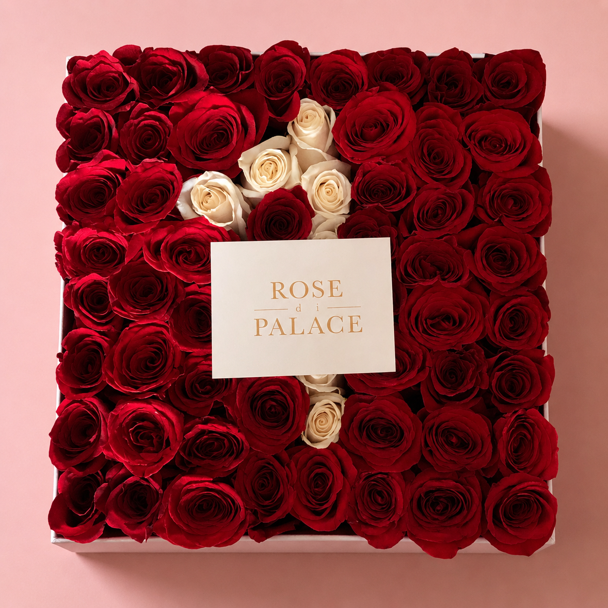 Box cuadrada rosas personalizada