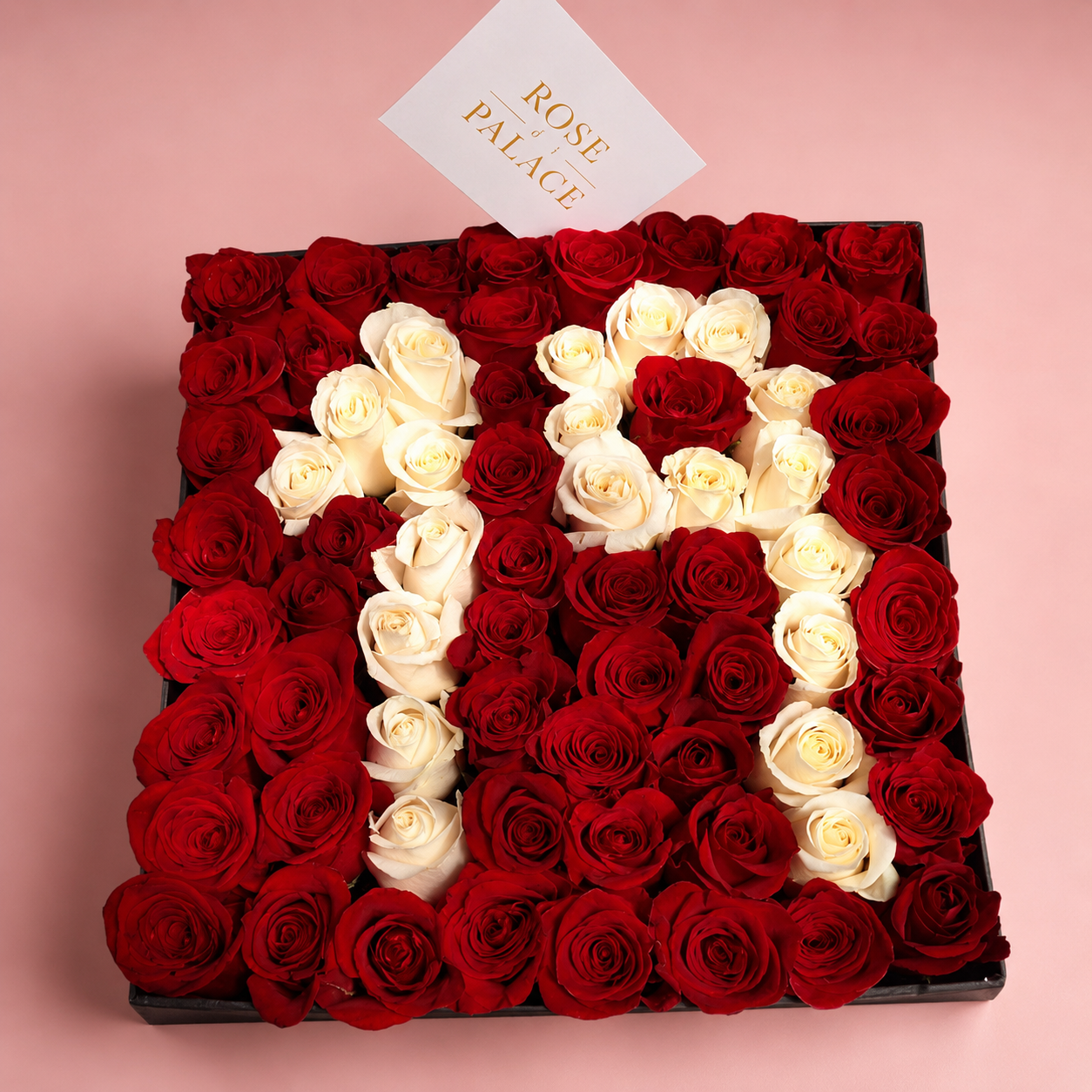 Box cuadrada rosas personalizada