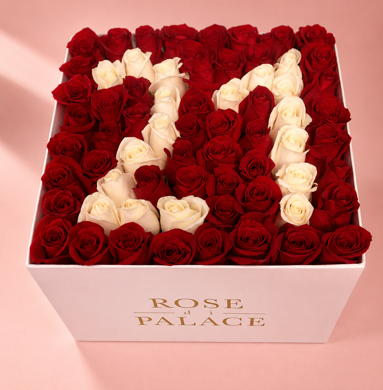 Box cuadrada rosas personalizada