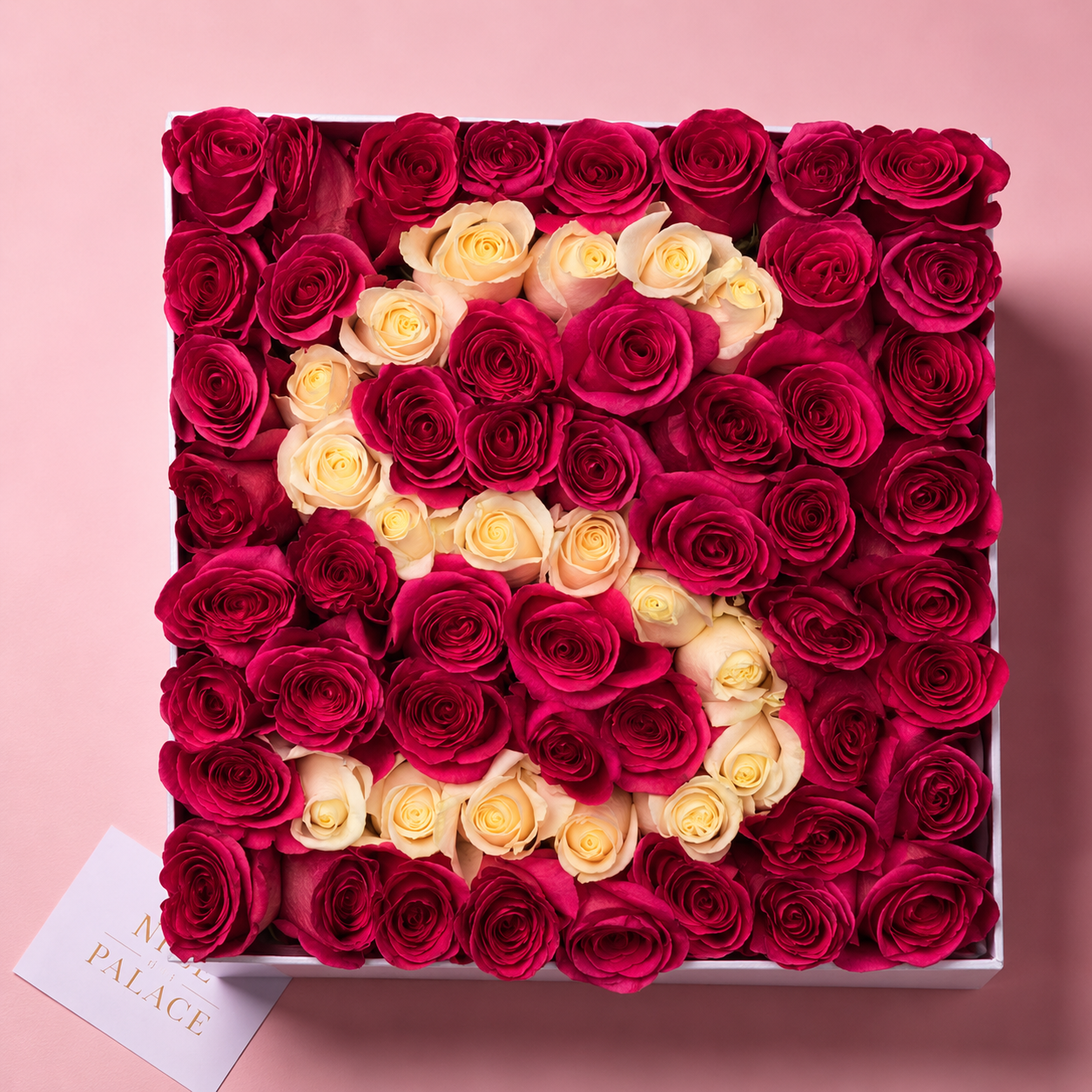 Box cuadrada rosas personalizada