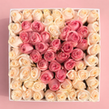 Box cuadrada rosas personalizada