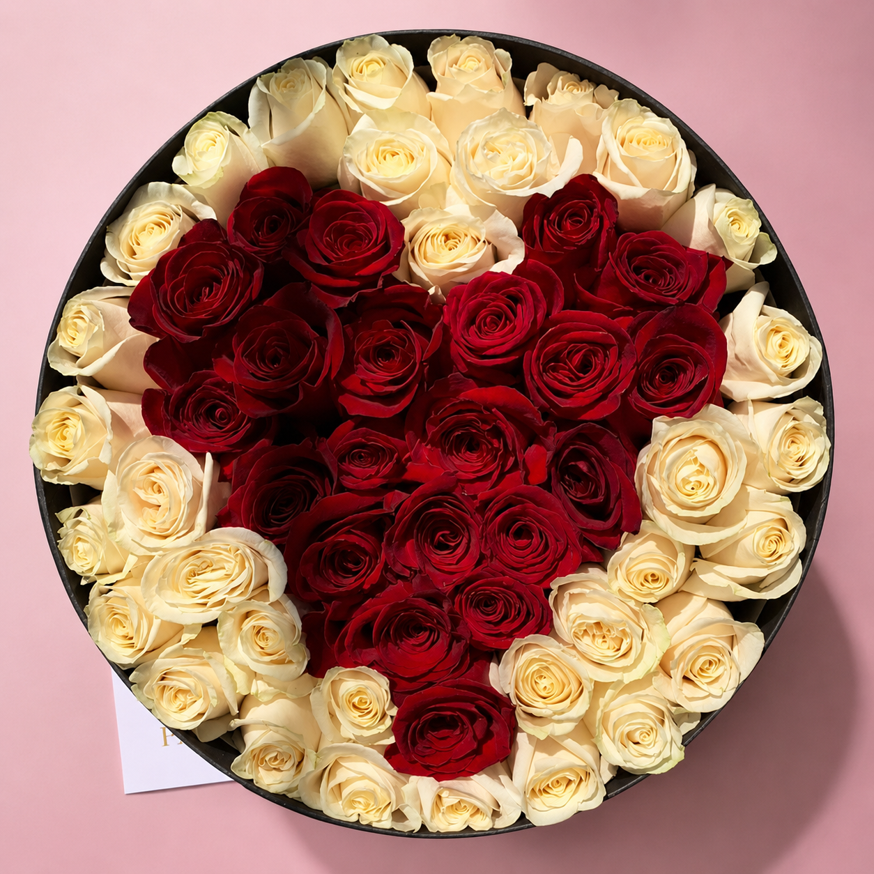 Box redonda rosas personalizada