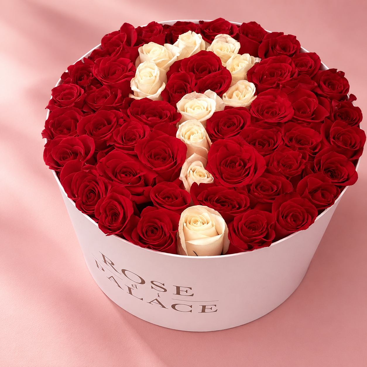 Box redonda rosas personalizada