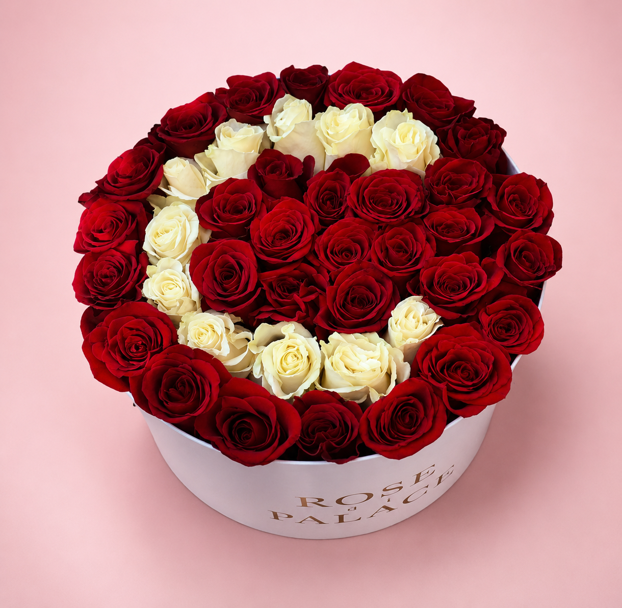 Box redonda rosas personalizada
