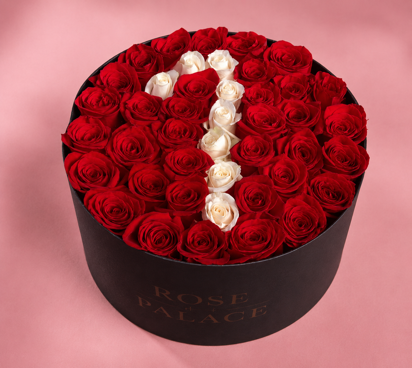 Box redonda rosas personalizada