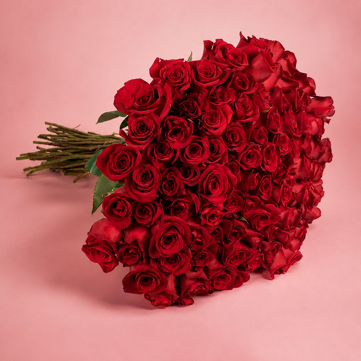 Ramos de rosas sin envoltura
