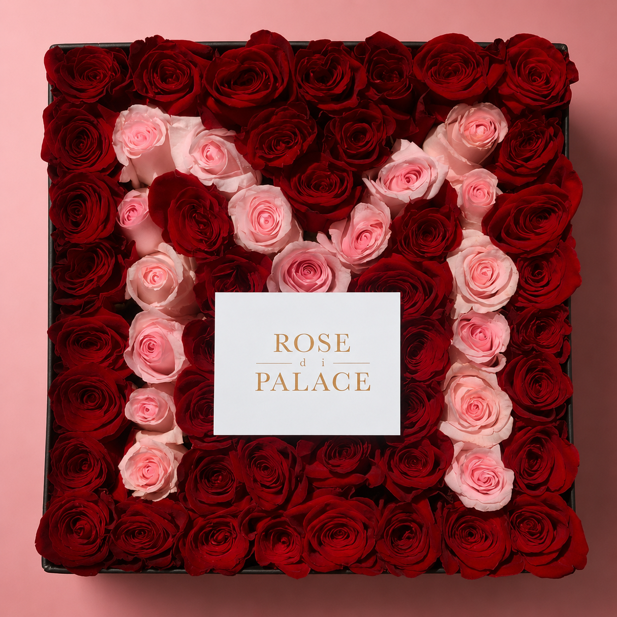 Box cuadrada rosas personalizada