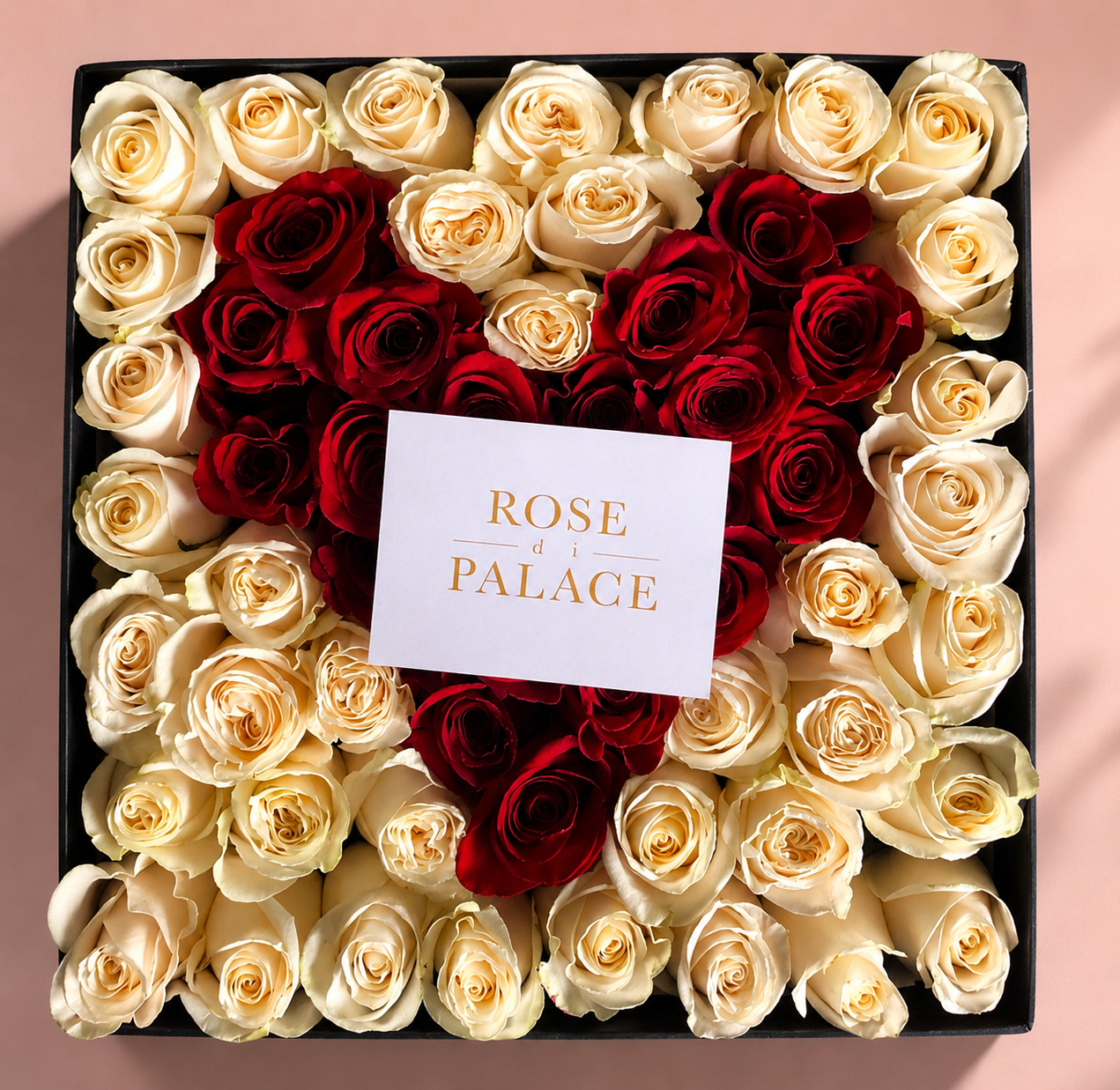 Box cuadrada rosas personalizada